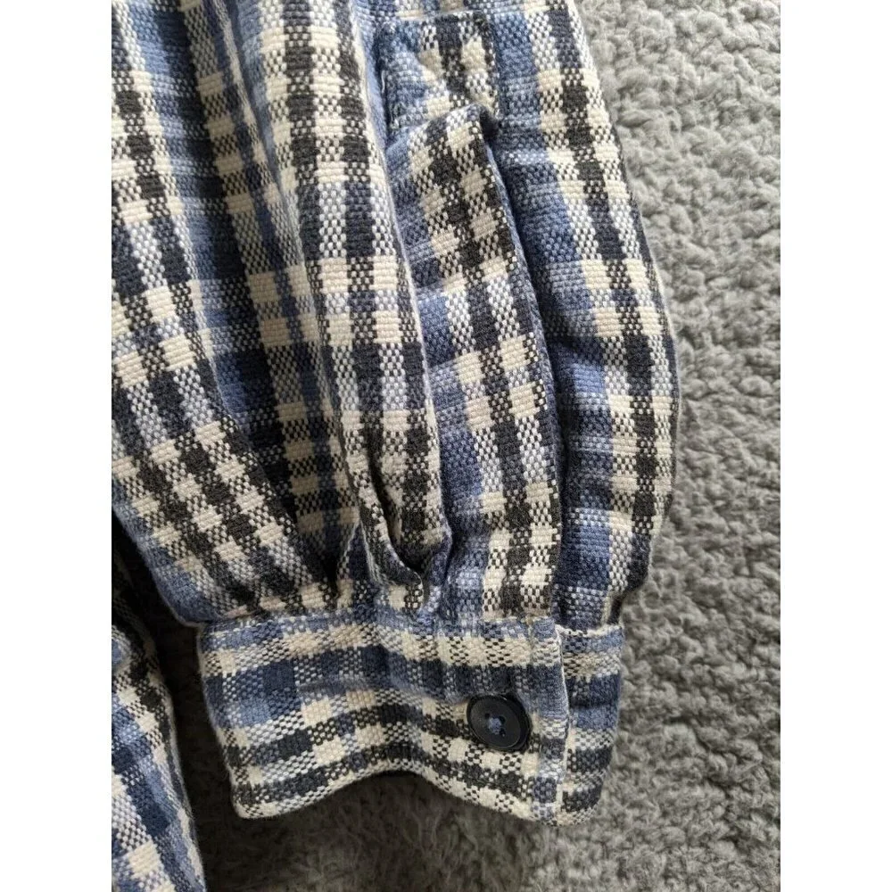 Levi's Shirt Men's XL Button Up Long Sleeve Cotton Blue Multi Plaid